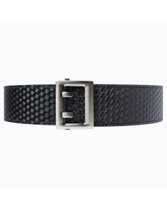 Basket Weave Duty Ratchet Belt, Nickel Buckle, 2.25" [57mm]