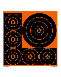 Big Burst 8 Inch & 4 Inch Bull's-Eye Target, 3 Sheets
