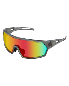 Speed Sunglasses - Matte Clear/Gray Framew/ Smoked Crimson Mirror Lens