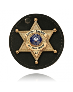 Circle Badge Holder, Hook and Loop Closure