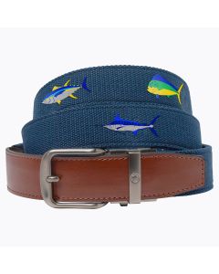 Newport Deep Sea Fish Golf Ratchet Belt 1.38" [35mm]