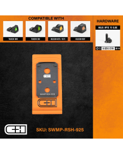 Optics Adapter Plate - S&W M1.0 CORE to Trijicon RMR/SRO/Holosun 407C/507C/508C/508T