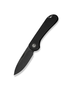 CIVIVI Elementum Slip Joint Knife Black G10 Handle (2.96" Black Stonewashed 14C28N Blade) C18062AJ-1