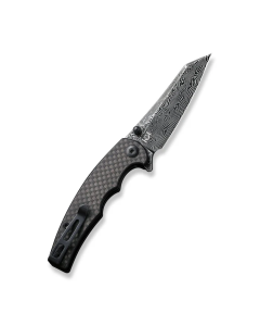 CIVIVI P87 Folder Flipper Knife Carbon Fiber & G10 Handle (2.90" Damascus Blade) C21043-DS1