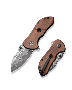 CIVIVI Gordo Flipper Knife Wood Handle