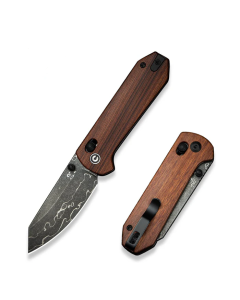 CIVIVI Yonder Thumb Stud & Crossbar Lock Knife Guibourtia Wood Handle
