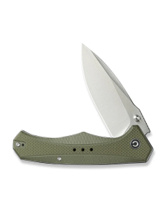 CIVIVI Photonix Flipper & Thumb Stud Knife OD Green Coarse G10 Handle (3.7" Satin Finished 14C28N Blade) C23081B-2
