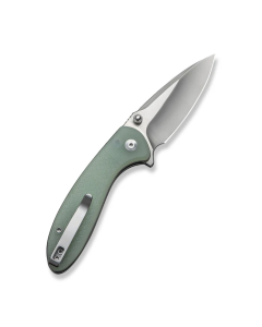 Faeger Flipper & Thumb Stud & Button Lock Knife Milled Natural G10 Handle