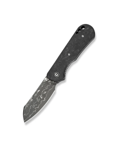 CIVIVI Crabby Thumb Stud Knife Shredded Carbon Fiber Handle