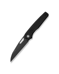 Guile Front Flipper & Thumb Hole Knife Black G10 Handle