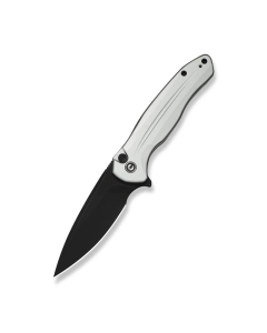 CIVIVI Button Lock Kitefin Flipper Knife Aluminum Handle (3.22" 14C28N Blade) C24091-2