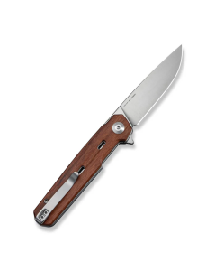 Navo Flipper Knife Guibourtia Wood Handle (3.25" Satin Finished Nitro-V Blade)