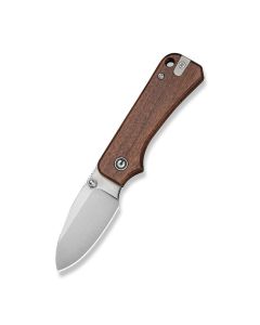 CIVIVI Baby Banter Slip Joint Thumb Stud Knife Guibourtia Wood Handle (2.34" Satin Finished Nitro-V Blade)