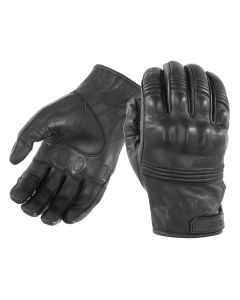 All-Leather Gloves with Knuckle Armor