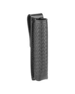 Long Plain Leather Baton Pouch