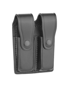 Plain Leather Double Magazine Holder for 9MM