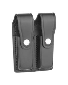 Plain Leather Double Magazine Holder for 9MM