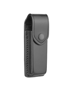 Plain Black Leather Single Magazine Holder for 9mm