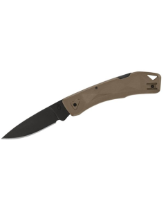Gerber LST Ultra Lockback Folding Knife 2.7" Black Drop Point Blade, Coyote Brown GFN Handles