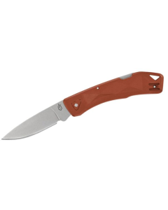 Gerber LST Ultra Lockback Folding Knife 2.7" Stonewashed Drop Point Blade, Orange GFN Handles - 1074510
