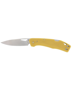 LST Mustard Yellow 2.5 Inch Plain Satin Modified Clip Point