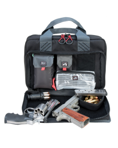 Quad Pistol Range Bag w/ Mag Storage & Dump Cup