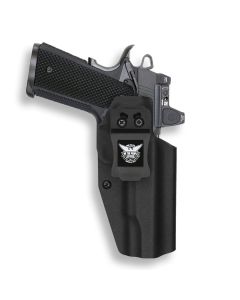1911 5" Government 45ACP No Rail Only Red Dot Optic Cut IWB Holster