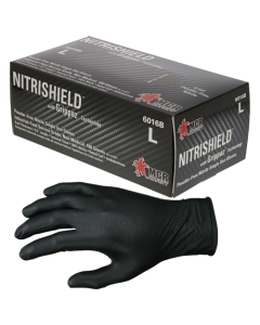 Black 6 Mil Texture Nitrile PF Disp