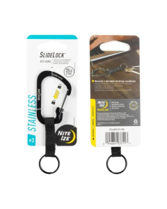 SlideLock Key Ring Stainless Steel