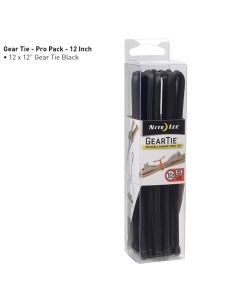 Gear Tie ProPack 12 - 12 Pack - Black