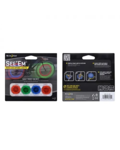 See'Em Mini Spoke Lights - 4 Pack Assorted