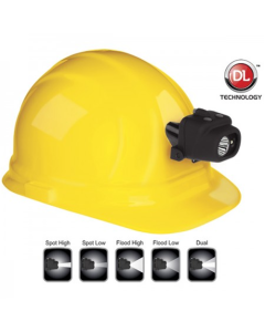Dual-Light Headlamp w/Hard Hat Clip & Mount