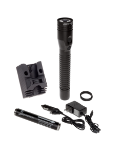Metal Duty/Personal-Size Dual-Light Rechargeable Flashlight