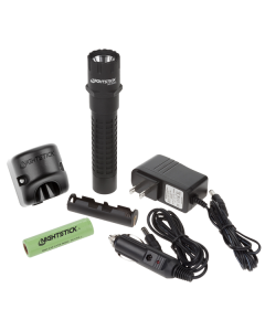 Xtreme Lumens Polymer Multi-Function Rechargeable Tactical Flashlight with AC/DC Power Supply