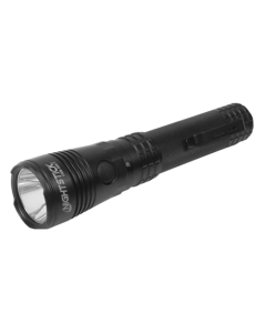 Turbo High Candela USB Dual-Light Rechargeable Tactical Flashlight - Black