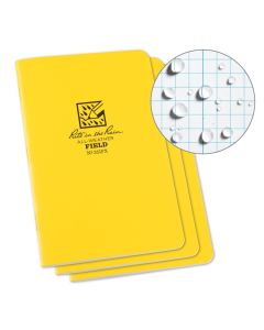 Field-Flex Stapled Notebook - 3 Pack Yellow