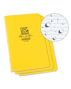 Fabrikoid Stapled Notebook - 4.625 x 7 Journal - 3 Pack