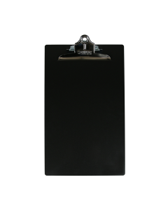 Legal Size Aluminum Clipboard w/ Clip - Black