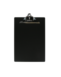 Letter Size Aluminum Clipboard w/ Clip - Black