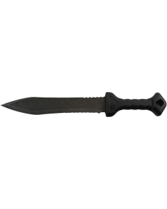 SOG Phantom Strike II Machete Fixed Blade Knife 12.6" Spear Point 420 Black Blade Glass Reinforced Nylon (GRN) Handle Black