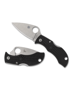 Manbug Black FRN Leaf Black Blade PlainEdge