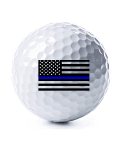 3 Pack - Thin Blue Line American Flag Golf Balls