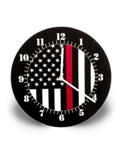 Thin Blue Line American Flag Clock