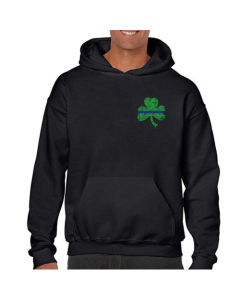 Thin Blue Line Hoodie, Small Shamrock