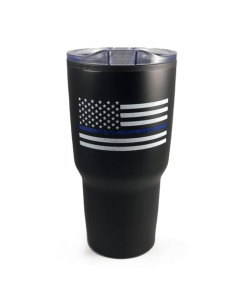 Thin Blue Line Tumbler, 30 oz