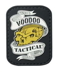 Voodoo Skull With Ribbon Rubber Patch