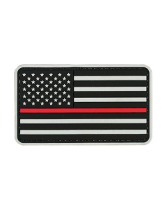 American Flag Red Line Patch