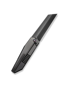 Collinear Flipper Knife Polished Gray & Satin Titanium Handle And Endcap (3.67" Polished Gray Bohler M390 Blade)