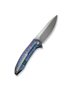 WEKNIFE Acuminal Flipper Knife Flamed Titanium Handle (3.98" Polished Bead Blasted Vanax Blade) WE23070-4
