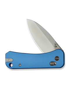 WEKNIFE Banter 2 Thumb Stud & Crossbar Lock Knife Blue Aluminum Handle